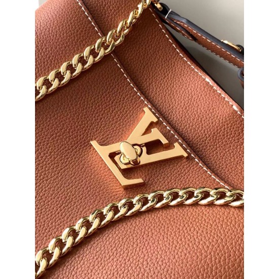 Replica Louis Vuitton Lock and Walk Bag Brown Clone Replica Louis Vuitton Lock and Walk Bag Brown Clone