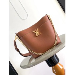 Replica Louis Vuitton Lock and Walk Bag Brown Clone