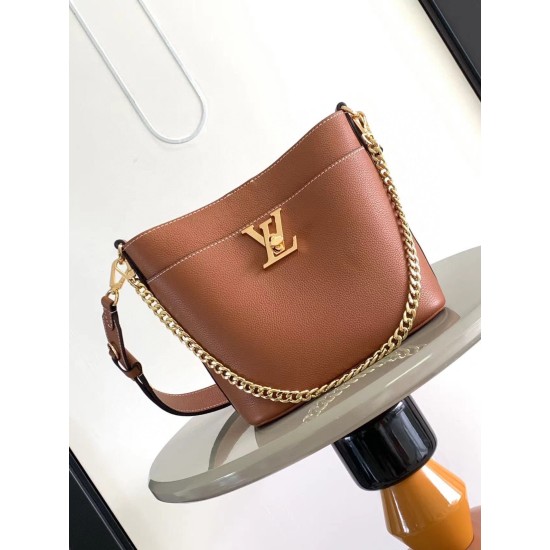 Replica Louis Vuitton Lock and Walk Bag Brown Clone Replica Louis Vuitton Lock and Walk Bag Brown Clone