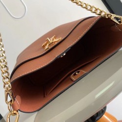 Replica Louis Vuitton Lock and Walk Bag Brown Clone Replica Louis Vuitton Lock and Walk Bag Brown Clone
