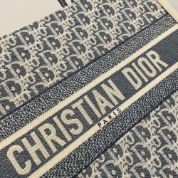 Replica Christian Dior Book Tote Medium Bag Blue Fake