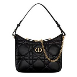 Replica Christian Dior Miss Caro Diorling Mini Bag With Chain Black Fake