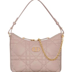 Replica Christian Dior Miss Caro Diorling Mini Bag With Chain Pink Clone