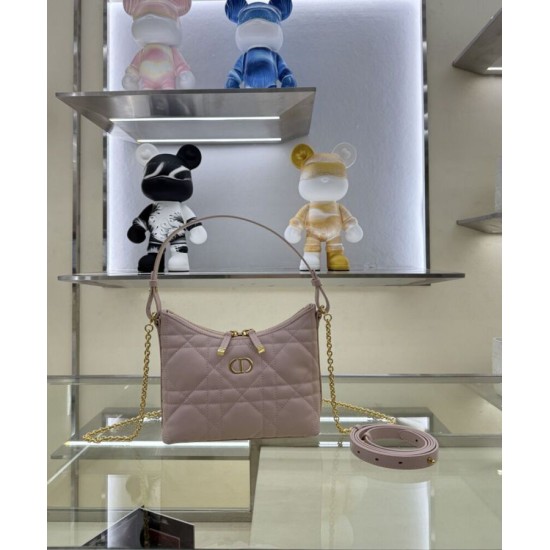 Replica Christian Dior Miss Caro Diorling Mini Bag With Chain Pink Clone Replica Christian Dior Miss Caro Diorling Mini Bag With Chain Pink Clone