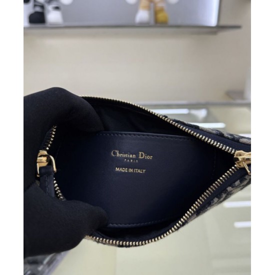 Replica Christian Dior 30 Montaigne Diorling mini chain bag Dark Blue Replica Christian Dior 30 Montaigne Diorling mini chain bag Dark Blue