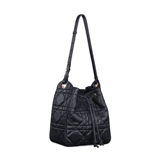 Replica Christian Dior Medium D-Motion Bag Black Replica Christian Dior Medium D-Motion Bag Black