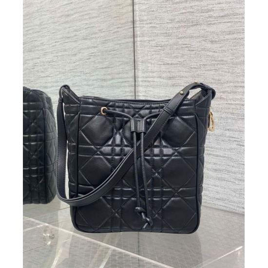 Replica Christian Dior Medium D-Motion Bag Black Replica Christian Dior Medium D-Motion Bag Black
