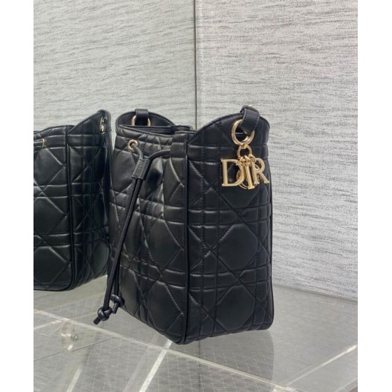 Replica Christian Dior Medium D-Motion Bag Black Replica Christian Dior Medium D-Motion Bag Black