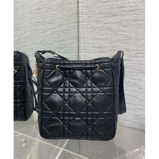 Replica Christian Dior Medium D-Motion Bag Black Replica Christian Dior Medium D-Motion Bag Black