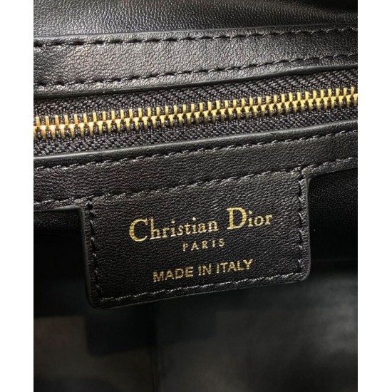 Replica Christian Dior Medium D-Motion Bag Black Replica Christian Dior Medium D-Motion Bag Black