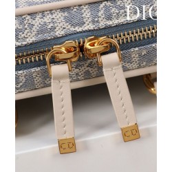 Replica Christian Dior D-Vibe East-West Nano Bag Blue Fake