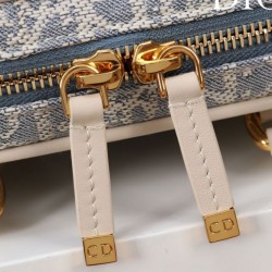 Replica Christian Dior D-Vibe East-West Nano Bag Blue Fake