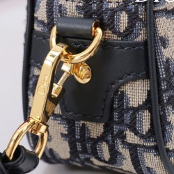 Replica Christian Dior D-Vibe East-West Nano Bag Dark Blue Fake