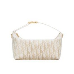 Replica Dior Medium DiorTravel Nomad Pouch Cream Fake