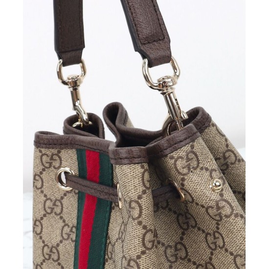 Replica Gucci Ophidia Small Bucket Bag 841313 Dark Coffee Fake Replica Gucci Ophidia Small Bucket Bag 841313 Dark Coffee Fake