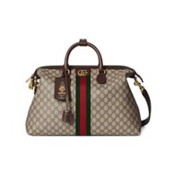Replica Gucci Gucci Savoy Medium Travel Bag 834469 Dark Coffee Clone