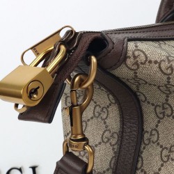 Replica Gucci Gucci Savoy Medium Travel Bag 834469 Dark Coffee Clone