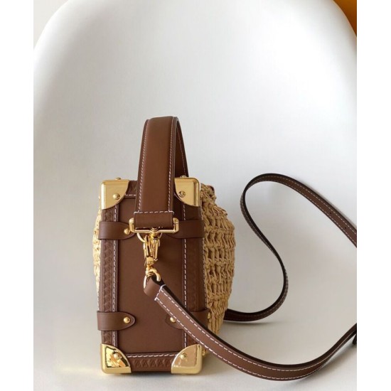 Replica Louis Vuitton Side Trunk MM Bag Coffee Fake Replica Louis Vuitton Side Trunk MM Bag Coffee Fake