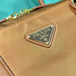 Replica Prada Re-Edition 1980 Large Re-Nylon Saffiano Double Handle Bag Coffee Fake
