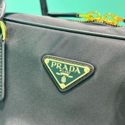 Replica Prada Re-Edition 1980 Large Re-Nylon Saffiano Double Handle Bag Black Fake