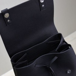 Replica YSL Saint Laurent Sac De Jour Grained Leather Backpack Black Fake