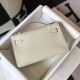 Replica Hermes Kelly Pochette Bag In White Epsom Leather Clone Replica Hermes Kelly Pochette Bag In White Epsom Leather Clone