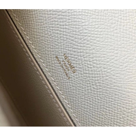 Replica Hermes Kelly Pochette Bag In White Epsom Leather Clone Replica Hermes Kelly Pochette Bag In White Epsom Leather Clone