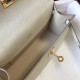 Replica Hermes Kelly Pochette Bag In White Epsom Leather Clone Replica Hermes Kelly Pochette Bag In White Epsom Leather Clone