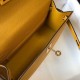 Replica Hermes Kelly Pochette Bag In Yellow Epsom Leather Clone Replica Hermes Kelly Pochette Bag In Yellow Epsom Leather Clone
