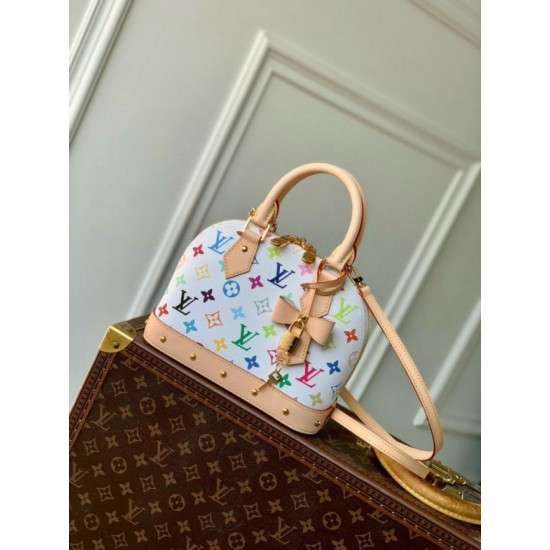 Replica Louis Vuitton LV x TM Alma BB Bag in Monogram Multicolored Canvas M13078 Fake Replica Louis Vuitton LV x TM Alma BB Bag in Monogram Multicolored Canvas M13078 Fake