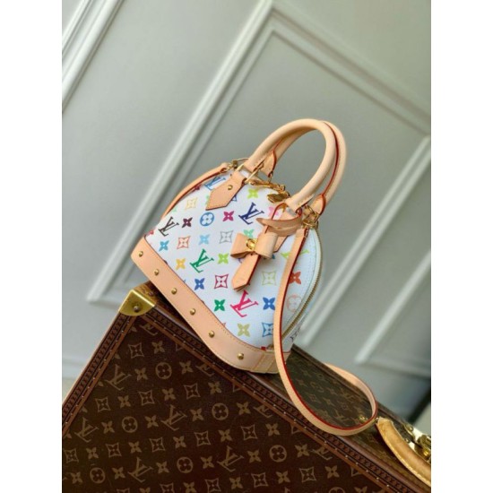 Replica Louis Vuitton LV x TM Alma BB Bag in Monogram Multicolored Canvas M13078 Fake Replica Louis Vuitton LV x TM Alma BB Bag in Monogram Multicolored Canvas M13078 Fake
