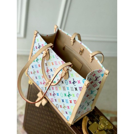 Replica Louis Vuitton LV x TM OnTheGo MM Bag in Monogram Multicolored Canvas M13079 Fake Replica Louis Vuitton LV x TM OnTheGo MM Bag in Monogram Multicolored Canvas M13079 Fake