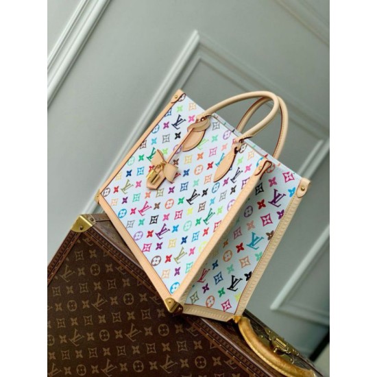 Replica Louis Vuitton LV x TM OnTheGo MM Bag in Monogram Multicolored Canvas M13079 Fake Replica Louis Vuitton LV x TM OnTheGo MM Bag in Monogram Multicolored Canvas M13079 Fake