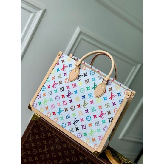Replica Louis Vuitton LV x TM OnTheGo MM Bag in Monogram Multicolored Canvas M13079 Fake Replica Louis Vuitton LV x TM OnTheGo MM Bag in Monogram Multicolored Canvas M13079 Fake