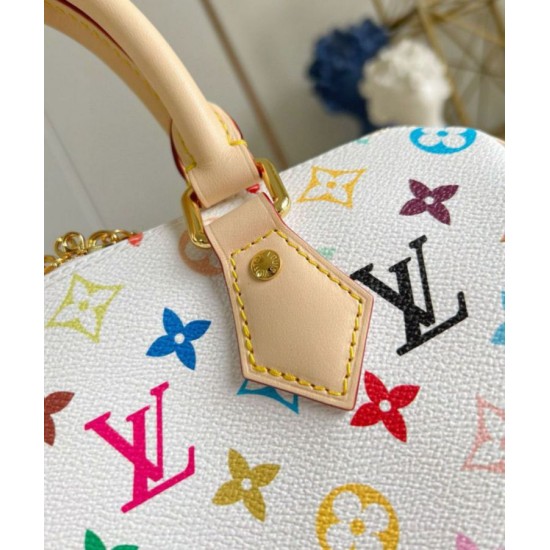Replica Louis Vuitton LV x TM Speedy Bandouliere 25 Bag in Monogram Multicolored Canvas M13085 Fake Replica Louis Vuitton LV x TM Speedy Bandouliere 25 Bag in Monogram Multicolored Canvas M13085 Fake