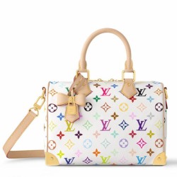 Replica Louis Vuitton LV x TM Speedy Bandouliere 25 Bag in Monogram Multicolored Canvas M13085 Fake