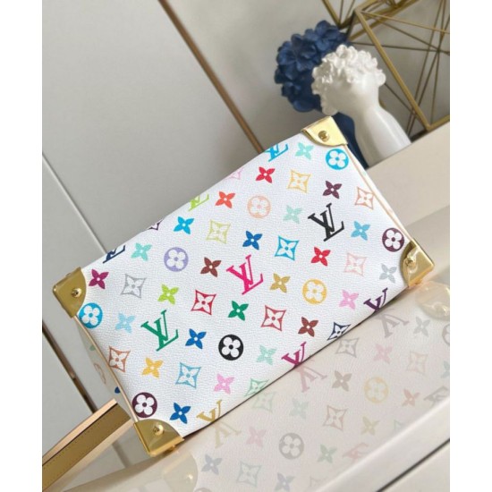 Replica Louis Vuitton LV x TM Speedy Bandouliere 25 Bag in Monogram Multicolored Canvas M13085 Fake Replica Louis Vuitton LV x TM Speedy Bandouliere 25 Bag in Monogram Multicolored Canvas M13085 Fake