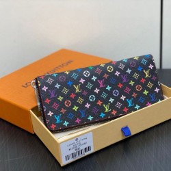 Replica Louis Vuitton LV x TM Clemence Wallet in Monogram Multicolored Canvas M13408