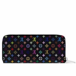 Replica Louis Vuitton LV x TM Clemence Wallet in Monogram Multicolored Canvas M13408