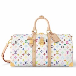 Replica Louis Vuitton LV x TM Keepall Bandouliere 45 Bag in Monogram Multicolored Canvas M13742 Fake