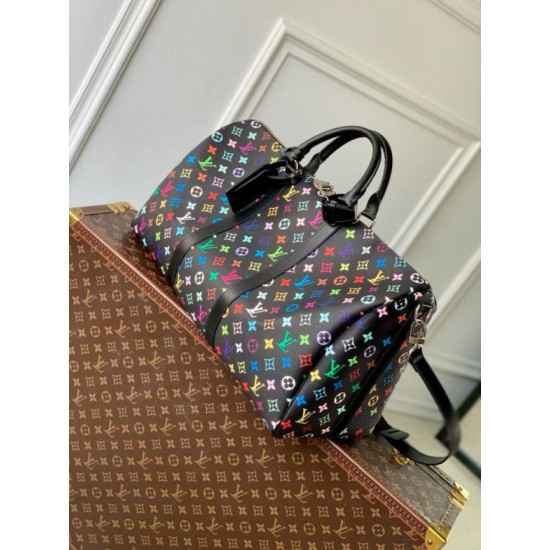 Replica Louis Vuitton LV x TM Keepall Bandouliere 50 in Monogram Multicolored Canvas M13745 Fake Replica Louis Vuitton LV x TM Keepall Bandouliere 50 in Monogram Multicolored Canvas M13745 Fake