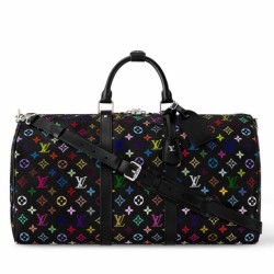 Replica Louis Vuitton LV x TM Keepall Bandouliere 50 in Monogram Multicolored Canvas M13745 Fake