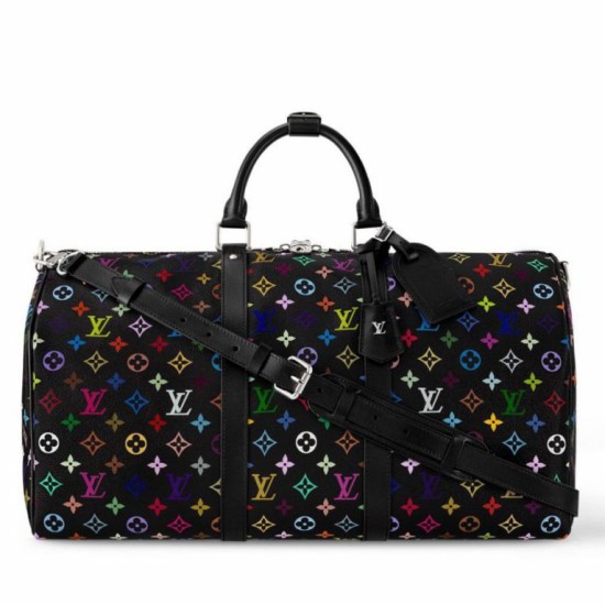 Replica Louis Vuitton LV x TM Keepall Bandouliere 50 in Monogram Multicolored Canvas M13745 Fake Replica Louis Vuitton LV x TM Keepall Bandouliere 50 in Monogram Multicolored Canvas M13745 Fake