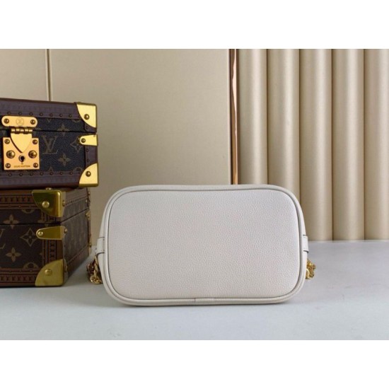 Replica Louis Vuitton Lock and Walk Bag in White Grained Leather M24638 Fake Replica Louis Vuitton Lock and Walk Bag in White Grained Leather M24638 Fake