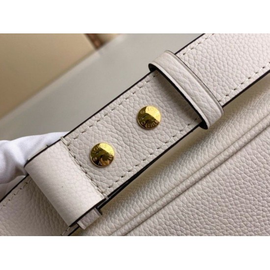 Replica Louis Vuitton Lock and Walk Bag in White Grained Leather M24638 Fake Replica Louis Vuitton Lock and Walk Bag in White Grained Leather M24638 Fake