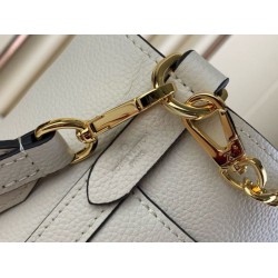 Replica Louis Vuitton Lock and Walk Bag in White Grained Leather M24638 Fake Replica Louis Vuitton Lock and Walk Bag in White Grained Leather M24638 Fake