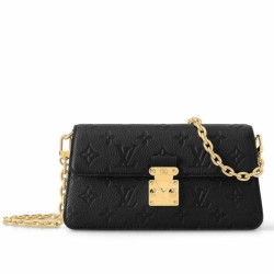 Replica Louis Vuitton Metis Wallet On Chain in Monogram Empreinte Leather M82637 Fake