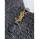 Replica Saint Laurent Le 5 À 7 Supple Small Shoulder Bag in Black Raffia Clone Replica Saint Laurent Le 5 À 7 Supple Small Shoulder Bag in Black Raffia Clone