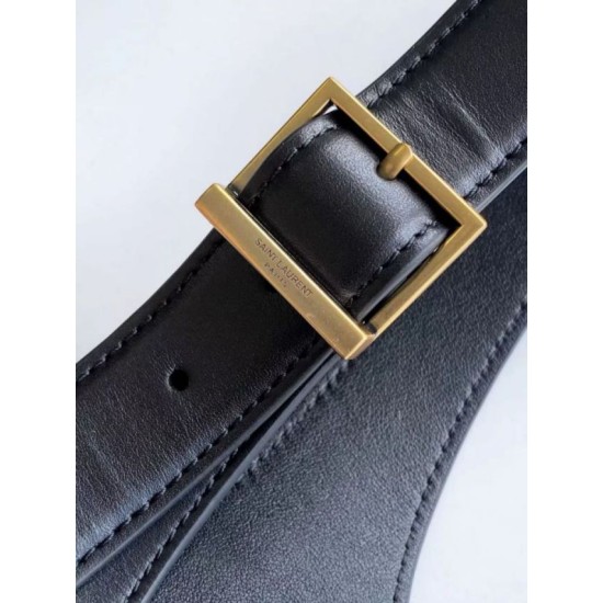 Replica Saint Laurent Le 5 À 7 Supple Small Shoulder Bag in Black Raffia Clone Replica Saint Laurent Le 5 À 7 Supple Small Shoulder Bag in Black Raffia Clone