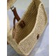 Replica Saint Laurent Le 5 À 7 Hobo Mini Bag in Natural Raffia Fake Replica Saint Laurent Le 5 À 7 Hobo Mini Bag in Natural Raffia Fake
